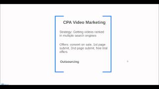 CPA Marketing – Webinar Replay: 4 Digits a Month in CPA Video Marketing